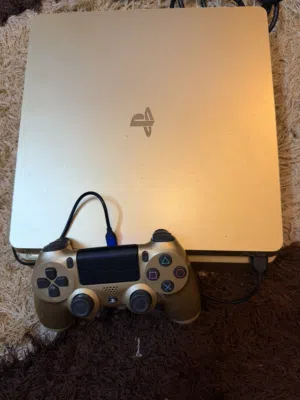 Gold PS4 Slim for Sale  500GB  OMR 67