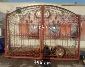 أبواب حديد مشغول جاهزة الصنع للفلل بأسعار منافسة
