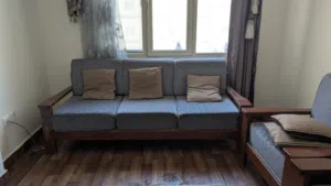 7-Seater Wooden Sofa Set (3+1+1+1+1) For Sale - Good Condition