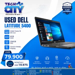 Used Dell Latitude 5400 Touchscreen Laptop Intel Core i5 8th Gen 8GB RAM 256GB SSD