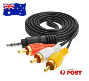 AUX Male 3.5mm to 3 RCA AV
