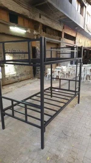 سرير حديد بملل والسلم والحاجز دورين Furniture oh