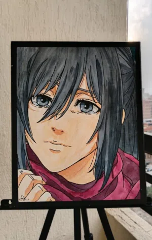 لوحة ميكاسا أكرمان Mikasa Ackerman من هجوم العمالقة Attack On Titan