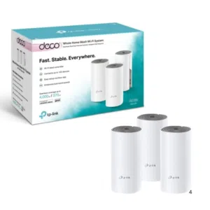 راوتر تي بي لنك ديكو E4   (سيت ثلال قطع)  AC1200  TP-Link Deco E4 AC1200 3-Pack Whole Home Mesh Wi-F