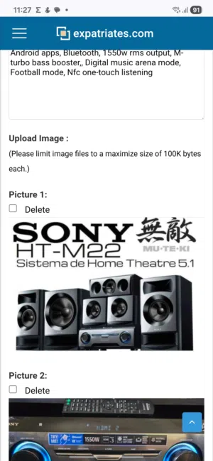 Sony Home Theatre 5.1 with Speakers Very good Condition