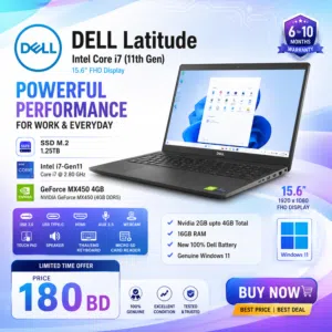 Dell latitude i7 11th Gen 16/1.25TB 15.6" Screen