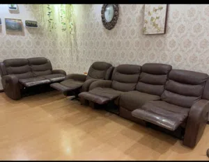 Midas Recliner sofas (3+2+1) original Leather