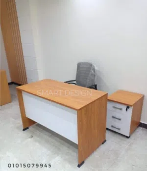 مكتب موظف خشب mdf اسباني مقاس 120+وحده ادارج متحركه سنتر لوك