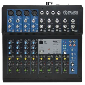 مكسر صوت بدون بور MXi.12FX 12 Input Mixer TOPP PRO