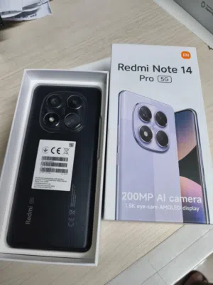 Redmi Note 14 Pro 5G 8GB RAM / 256GB تلفون شبه جديد استخدام أيام فقط أداء قوي سريع فيه توصيل