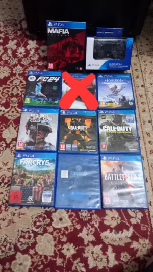 مجموعة سيديات بلايستيشن بسعر حررق بحالة الوكالة كله مجرب وشغال مية المية