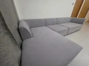 L Shaped Sofa Gray - Used Like New, Perfect Condition