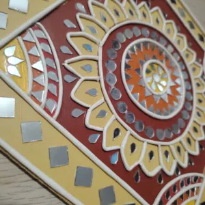 handmade Home wall decor lippon art with mirrors