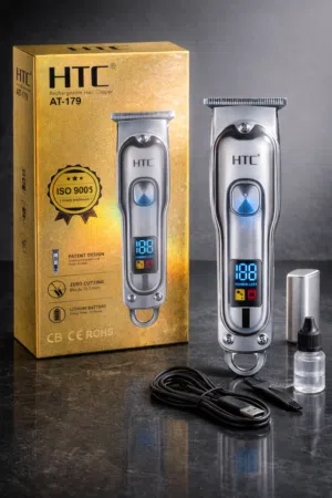 ماكينة حلاقة HTC AT-179 احترافية قابلة للشحن