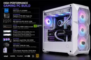 تجمعية بكرت 5070 و معالج 17 13700kf