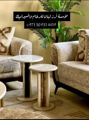 تفصيل طاولة رخام جميع المقاسات والأشكال المطلوبة