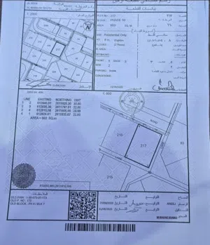 Residential Land for Sale in Muscat Seeb