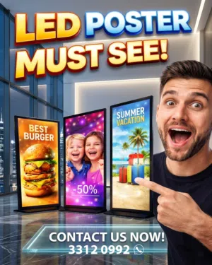 LED POSTER FRAMES & STANDS