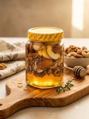 عسل نحل طبيعي+مكسرات
