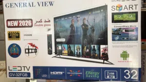 شاشة 32 بوصه سمارت ضد كسر 69 دينار