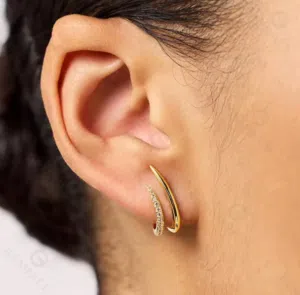 Stainless Steel Gold earrings Waterproof & Stainless Steel Gold Necklace – Waterproof &