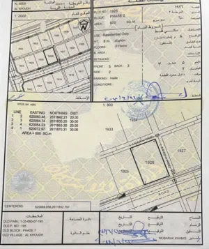 Residential Land for Sale in Muscat Al Khoud