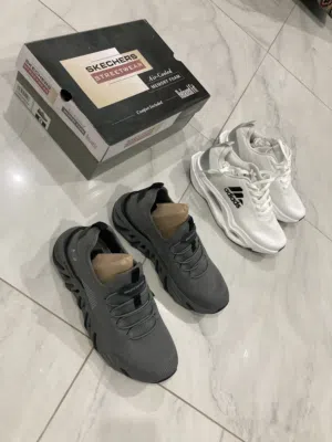 للبيع جوتين واحد SKECHERS والثاني adidas جديد