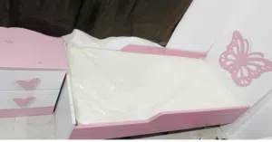 King size bed , cupboard and kids bed like new