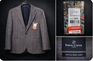 جاكيت رسمي رجالي قماشه لينين ماركه simon carter London original