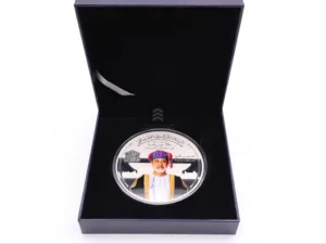 Silver Coin 80th Anniversary عملة فضة Total Weight 113.4 g