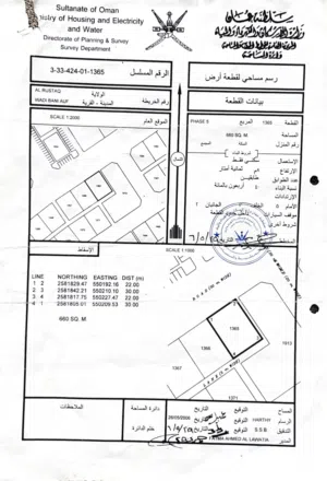 ارض للبيع حي الامجاد مساحتها 660 (كورنر)