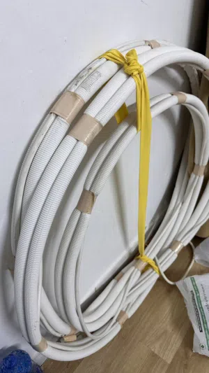 Air conditioning copper pipe and wire