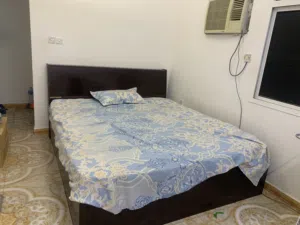 Used Bed With Mattress with mattress cover and one pillow
