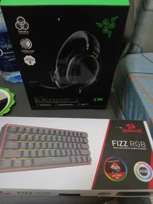 Headset razer & keyboard redragon