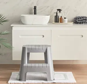 Versatile 2-Step Plastic Household Stool