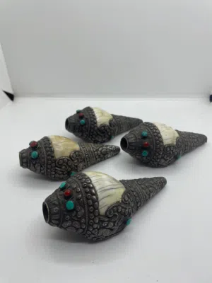 جداً – صدف متحجر أصلي بفضة 900