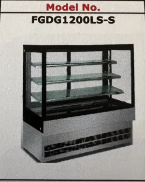 Stainless steel square cake display