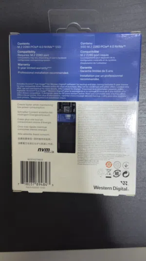 SSD - WD BLUE   1 TB   NVME