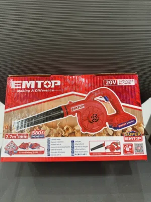 منفاخ هواء يعمل بالبطارية من شركة emtop