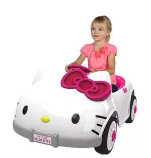 سياره hello kitty اصليه شحن مع ريموت ومسجل فلاش ميموري واضاءه 12 فولت من عنر سنه لغايه 7 سنوات