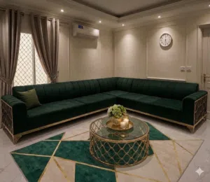 طقم جلوس شبه جديد ونظيف جدا