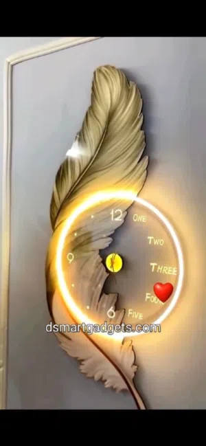عاجل ساعة حائط وأضواء مضية وديكور المنزل