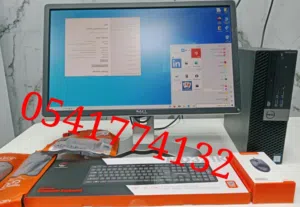 كمبيوتر ديل كور i5 مع شاشة ديل حجم 24 انش