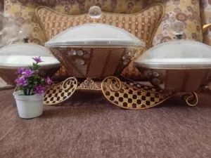 طقم صحون فاخر لضيوف
