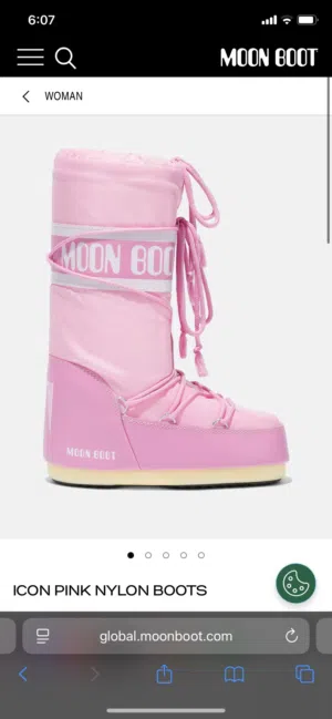 Moon boots pink original never been worn /used    Fashion , y2k , 2000 , moon boots , winter boots