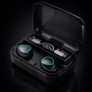 سماعات M10 اللاسلكية مع شاشة رقمية ذكية تحكم باللمس، صوت واضح، واتصال مستقر Bluetooth V5.3 الافضل