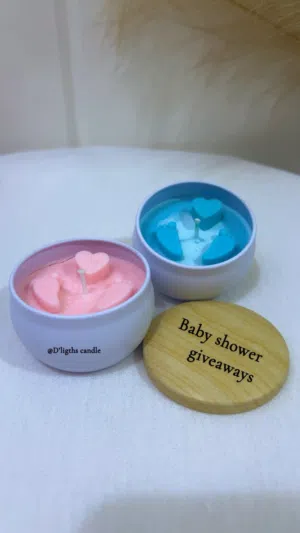 A scented candle