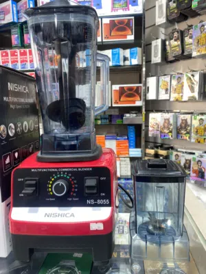 خلاط نيشيكا (Nishica) موديل NS-8055 متعدد الوظائف، يتميز بمحرك نحاسي بقوة 1350 واط.
