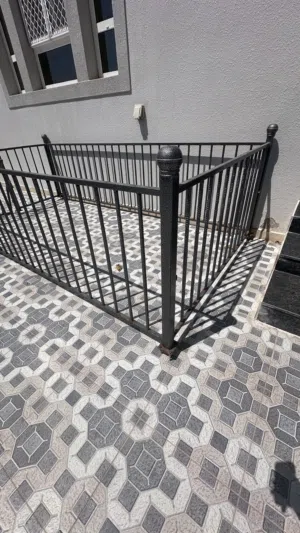 سياج مزرعه حديد صبغه ناريه