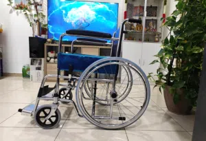 Foldable Wheelchair in Like-New Condition  Used Only 3 Times  AED 190
